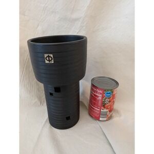 Toen‎ Tokoname Vintage Modernist Art Pottery Ikebana Vase Nakano Black 9.5 Inch